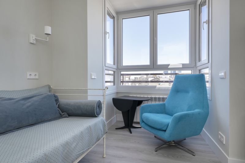 Sunroom with Bay Windows
